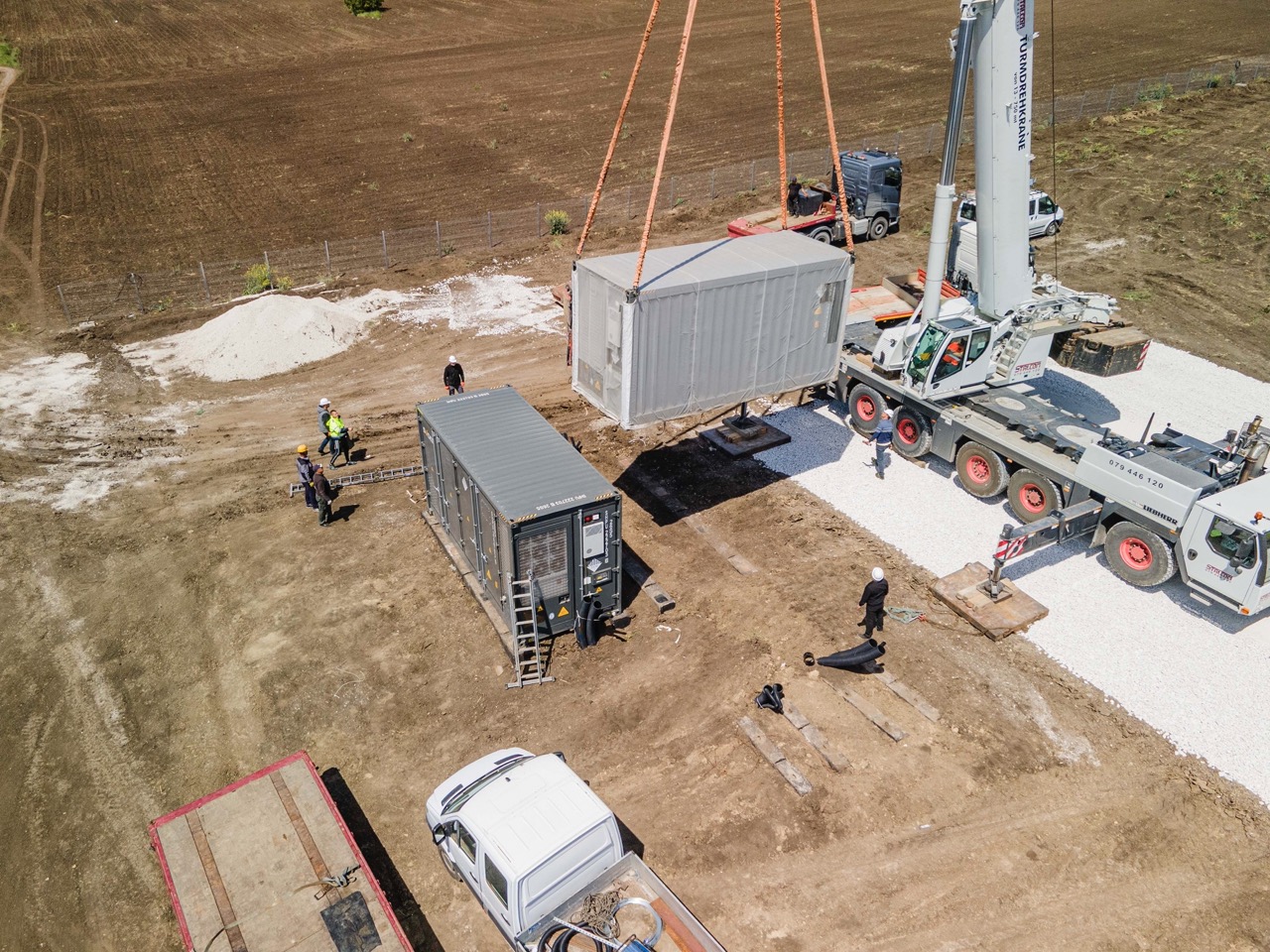 Instalare containere — etapă inițială